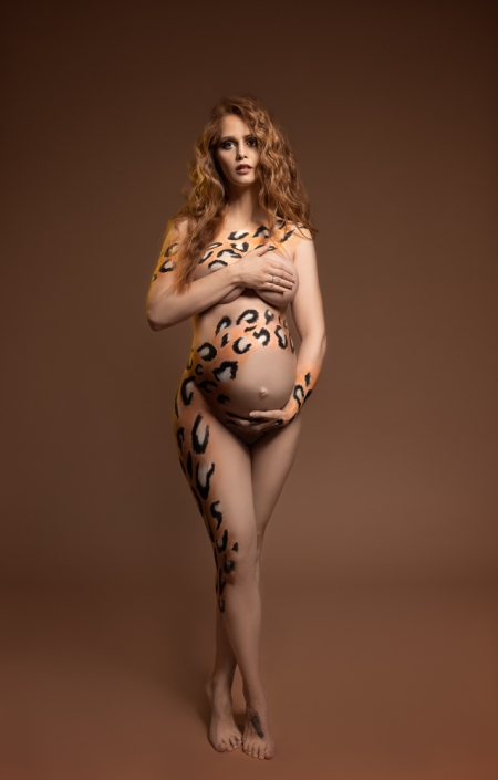 Bodypainting Schwangerschafts-Fotografie