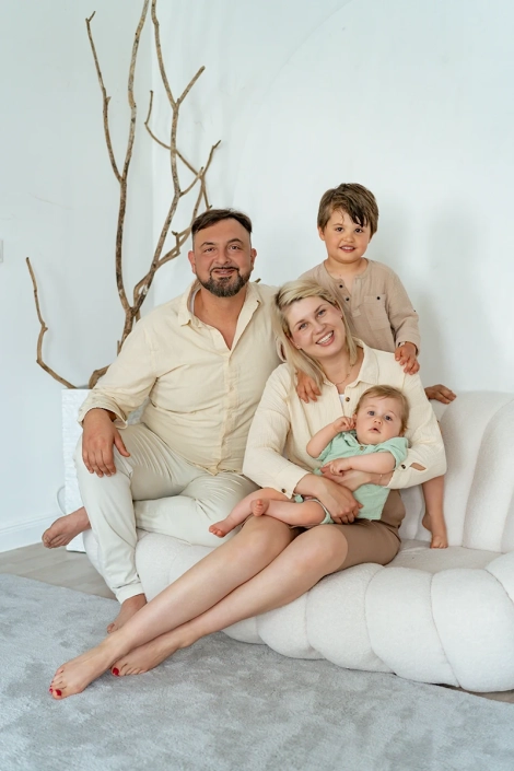 Familien-Portrait im Tageslicht-Shooting