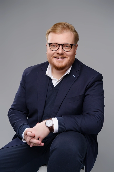 Business-Portrait von einem Mann im Fotostudio in Hamburg