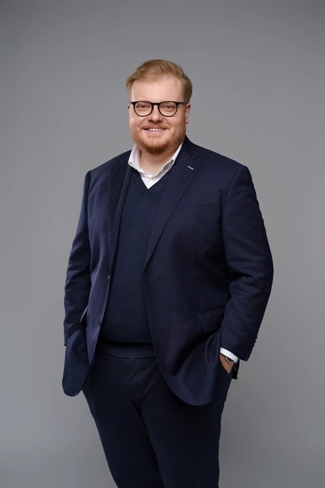 Business-Portrait von einem Mann im Studio